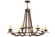 Octavia Eight Light Chandelier in Cortez Gold (57|158757)