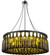 Tuscan Vineyard 12 Light Chandelier in Textured Black (57|158134)