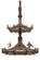 Terres Canard 18 Light Chandelier in Natural Wood (57|157699)