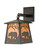 Bear At Dawn One Light Wall Sconce in Textured Black (57|15732)