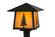 Stillwater One Light Post Mount in Craftsman Brown (57|156820)