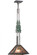 Winter Pine One Light Pendant in Industrial Steel/Green/Rust (57|156198)