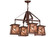 Whispering Pines Four Light Chandelier in Rust (57|155512)