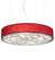 Cilindro Four Light Pendant in Nickel Powder/Regimental Red (57|155398)