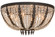 Chrisanne Six Light Flushmount in Chestnut (57|154797)