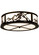Alpine Four Light Flushmount in Textured Black (57|15435)
