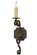 Piero One Light Wall Sconce in Gilded Tobacco (57|153387)