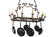 Tourelle 12 Light Pot Rack in Gilded Tobacco (57|153216)