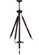 Inverted Pendant Hardware Five Light Inverted Pendant Hardware in Mahogany Bronze (57|152849)