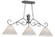 Bristol Three Light Island Pendant in Blackened Pewter (57|152825)