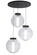 Bola Three Light Pendant in Solar Black (57|152074)