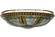 Fleur-De-Lis Eight Light Flushmount in Copper Vein & Nu Gold (57|152066)