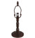Table Base One Light Table Base in Mahogany Bronze (57|15164)
