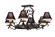 Handforged Eight Light Chandelier in Antique Iron Gate (57|151539)