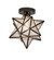 Moravian Star One Light Flushmount in Craftsman Brown (57|150958)