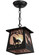 Wolf At Dawn One Light Mini Pendant in Textured Black (57|150873)