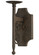 Toscano One Light Wall Sconce Hardware in Cajun Spice Textured (57|150101)