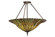 Tiffany Lotus Leaf Three Light Semi-Flushmount in Mahogany Bronze (57|149761)