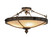 Arabesque Four Light Flushmount in Mahogany Bronze (57|149758)