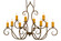 Clifton Ten Light Chandelier in Organic Rust (57|149170)
