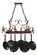 Handforged Eight Light Pot Rack in Custom (57|149135)