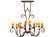 Clifton Eight Light Chandelier in Oil Rubbed Bronze (57|149115)