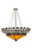 Davis Street 12 Light Inverted Pendant in Craftsman Brown (57|149112)