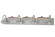 Trout Four Light Vanity Hardware in Nickel/Painted Trout (57|147870)