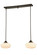 Revival Two Light Island Pendant in Craftsman Brown (57|147635)