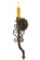 Sunburst One Light Wall Sconce in Gilded Tobacco (57|147595)