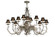 Twigs 12 Light Chandelier in Nickel Powder Coat (57|147591)