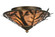 Pine Branch Two Light Flushmount in Lt Burnished Antique Copper (57|147431)