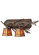Pine Branch Two Light Wall Sconce in Wrought Iron & Rust (57|147326)