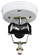 Flushmount Hardware Three Light Invert Flushmount in White (57|14688)