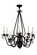 Caleb 12 Light Chandelier in Black (57|146655)