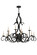 Cypress 12 Light Chandelier in Satin Black Wrought Iron (57|146034)