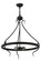 Roman Four Light Inverted Pendant Hardware in Costello Black (57|145691)
