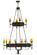 Lorenzo 12 Light Pendant in Distressed Chestnut (57|145419)