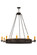 Parnella Ten Light Chandelier in Black Metal,Custom (57|145020)