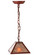 Mission One Light Mini Pendant in Rust Rust (57|144760)