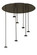 Checkers Seven Light Pendant Hardware in Timeless Bronze (57|143749)