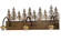 Grizzly Bear Three Light Vanity Hardware in Antique Copper (57|143374)