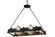 Tuscan Vineyard Five Light Chandelier in Black Metal (57|142896)