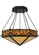Hexagon Six Light Inverted Pendant in Mahogany Bronze (57|142795)