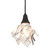 Handkerchief One Light Pendant in Black Metal (57|142576)