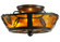 Whispering Pines Three Light Flushmount in Timeless Bronze (57|142266)