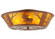 Northwoods Moose On The Loose Four Light Flushmount in Red Rust (57|142168)