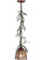 Pine Branch One Light Mini Pendant in Rust/Green Branches (57|142074)