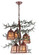 Pine Branch Five Light Chandelier in Rust (57|142072)