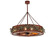 Northwoods Bear 12 Light Chandel-Air in Rust/Green Branches Ob/Lok (57|142069)